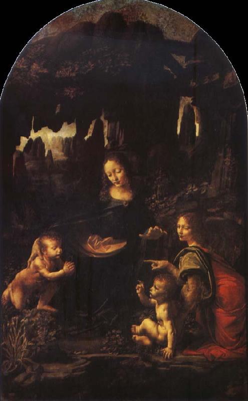 Leonardo  Da Vinci Virgin of the Rocks oil painting picture